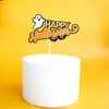 Halloween Halloween Halloween Halloween Bolo Decoração Bolo Decoração Cartão Abóbora Morcego Bruxa Fantasma