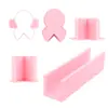 Série criativa de moldes para pirulitos com padrões compostos, cortadores de fondant, designs realistas, formas de nuvem poligonais e vários designs tridimensionais