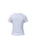 Camiseta Corta de Manga Corta para Mujer Hello Kitty con Cuello de Encaje Retro Americano 2026 Nuevo Ajuste Delgado Top Corto Chica Popular