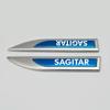 Baolai Sagitar Magotan Jetta Etiqueta Lateral de Metal Completo Pegatina Guardabarros Pegatina de Coche Pegatina Decorativa Logo del Coche Modificación Personalizada Personalización