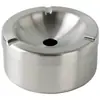 Cinzeiro Europeu de Aço Inoxidável com Tampa, Espessado, para Uso Doméstico, Sensação de Luxo, à Prova de Vento, Design Criativo para Bares