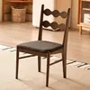 Silla de comedor vintage de madera maciza estilo francés, sillón tapizado de diseñador para uso doméstico, silla individual para sala de estar, silla de moda estilo mid-century con respaldo