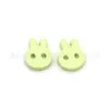 Botones de Resina Planos de Dos Agujeros de 11.5 mm con Pintura en Spray de Conejo, Botones Decorativos Coloridos con Pintura en Spray para Chaquetas, Botones para Manualidades