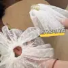 Bolas de Baño de Malla Súper Grandes Falda Tocado Flor Pinza para Coger Pelo Femenino Súper Hada Anillo para Cabello de Cola de Caballo Intestino Grueso Tocado Pinza para el Cabello con Sentido de Atmósfera