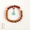 2025 Nuevo Buena Suerte Material de Sichuan Ágata Roja del Sur Tendencia Nacional Nicho Lujo Ligero Temperamento Chalcedony Femenina Candado Xiangyun Ruyi