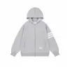 Sudadera con capucha a rayas estilo retro americano para hombre, Otoño Invierno, Marca de moda, Holgada, Cremallera, Cárdigan casual, Sudadera con capucha, Chaqueta para hombre