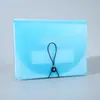 Carpeta de fuelle con tapa abatible, 25 bolsillos, sellado por tres lados, páginas interiores coloridas con cordón, carpeta de archivos A4, almacenamiento de documentos de oficina, bolsa de archivo de PP