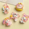 Accesorios de Resina de Dibujos Animados Didi que Brillan en la Oscuridad Pegamento en Crema para Funda de Teléfono DIY Pasador Pasador de Pelo Colgante Decoración de Zapatos Adorno Colgante