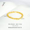Loja de ouro com pulseira de contas torcidas em ouro areia, contas de transferência, pulseira de contas feita à mão, joias de temperamento nicho para mulheres