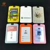 Venta Directa de Fábrica Insignias de Trabajo de Silicona Se Pueden Imprimir con Logo Portatarjetas de Plástico Blando Insignia de Fábrica Insignia Escolar Tarjeta de Pase de Invitado Tarjeta de Identificación