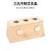 Caja de Moxibustión de Bambú para Salones de Belleza y Uso en Casa, Dispositivo Portátil de Moxibustión de Bambú con Uno o Múltiples Agujeros, Instrumento Portátil de Moxibustión para el Cuidado de la Salud