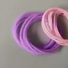 En stock anillo de goma de silicona color macarrón cuerda con cabeza de silicona anillo para el pelo accesorios para el pelo accesorios