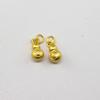 Pingente de Joia de Liga DIY Ouro Fosco Ouro Imitação Areia Galvanizado Cuia Caractere Ji Nuvem Auspiciosa Pulseira Estilo Étnico Pingente de Ábaco