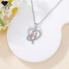 Kamanqi Comercio Electrónico Transfronterizo Nuevo Producto Amazon Colgante con Forma de Corazón Joyería Hermanas Mejor Amiga Collar Joyería para Mujer al Por Mayor