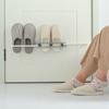 Perchero plegable de pared para baño, tres en uno, sin perforaciones