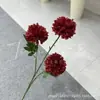 Salón de Bodas Flores Artificiales Rojas Hortensia Borgoña Rosa Material de Flores para Boda Decoración de Guía de Carretera Decoración de Ingeniería de Ventanas