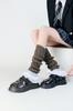 Meias de lã grossa Aquecedores de pernas Estilo coreano Meias empilhadas Outono e Inverno Malha Perna Capa Cross-border Oito caracteres Twist Leg Protegendo Botas