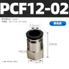 Conector Rápido com Rosca Interna PCF para Mangueira de Ar Pneumática Conector Reto PCF4-M5/6-01/8-02/10-03/12-04