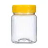 Botella de Plástico Transparente de 200 ml con Tapa Botella Vacía Nueces Almendras Fresa Deshidratada Mango Deshidratado Cereal PET de Grado Alimenticio Botella Cuadrada