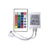Luces RGB con controlador infrarrojo de 24 teclas, pequeño controlador de caja blanca, barra de luz colorida RGB, control remoto infrarrojo de 24 teclas