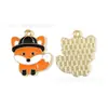 Accesorios de Joyería para Acción de Gracias DIY Pavo Erizo Búho Colgante de Aceite Goteando Aleación Cadena de Teléfono Móvil Colgante de Llavero