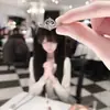 Anillo Corona de Princesa Fugitiva, Diseño Abierto Ajustable, Diamantes Brillantes, Sensación de Alta Gama, Accesorios para Fotos de Cumpleaños de Niñas