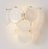 Lustre de Vidro Murano Transfronteiriço Francês Retrô de Alto Padrão para Sala de Jantar Luz de Luxo Leve Luminárias de Arte para Quarto