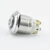 Interruptor de Botón Metálico 19mm Cabeza Alta Estándar de Encendido con Luz Restablecimiento Impermeable Interruptor de Botón Metálico