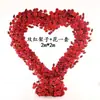 Decoración de Arco con Forma de Corazón para Celebración de Boda Arreglo Floral para Boda Flores Artificiales Flores Falsas Arco de Hierro con Forma de Corazón para Propuesta