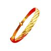 Pulsera para mujer chapada en oro de 10 mm con estrellas de lluvia de meteoritos push-pull joyería simple oro arena puesto en vivo fábrica mayorista