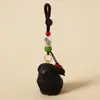 Llavero Colgante para Coche con Tallado en Madera Hecho a Mano de Golden Retriever, Colgante para Bolso para Novia, Adornos de Regalo Lindos