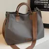 Bolsa de Lona para Mujer Bolso Casual Versátil Bolso Cruzado Bolso de Gran Capacidad Nuevo Portátil Clase Bolso Tote de Lona para Hombro