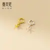Plata de Ley 925 Chapada en Rodio Cuentas Broche de Resorte Anillo Broche Cabeza Hecho a Mano DIY Joyería Accesorios Semi-Terminados Q0241