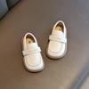 Sapatos de Couro Infantil Estilo Coreano Solado Macio Slip-on Sapatos Casuais de Solado Macio para Meninos Novo Sapatos Sociais Infantis Primavera e Outono 2025
