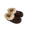 Botas de Nieve Henan Sangpo Puño de Gamuza Tira de Cuero Estilo Tejido Botines Cortos 20714