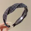 Diadema Cruzada de Punto Trenzado con Lunares Retro para Mujer, Tacto Suave y de Alta Gama, Diadema de Verano, Uso Diario, Pinza para el Cabello para Lavarse la Cara, Accesorios para el Cabello