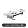 Mesa de conferencias con pintura para hornear, mesa larga, muebles modernos sencillos, mesa de negociación blanca, mesa de oficina mediana y grande, combinación de mesa y silla para sala de conferencias