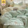 Juego de Cama de Algodón Puro Súper Suave Hilo de Doble Capa Clase A Cuatro Piezas Funda Nórdica Sábana de Cama Algodón Puro Lavado Juego de Tres Piezas para Dormitorio de Estudiantes