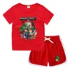Conjunto de Camiseta de Manga Corta Redonda y Shorts de Verano para Niños 2026 Estilo Coreano Casual Absorbente de Sudor Color Caramelo Sudadera para Bebé