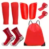 Set de Equipo de Fútbol de 5 Piezas (Incluye Calcetines de Fútbol, Calcetines, Espinilleras, Vendas, Bolsa de Almacenamiento)