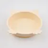 Amazon Tazón de Silicona para Comida de Gato Tazón de Comida con Ventosa para Bebé Anticaídas Tazón para Comer Infantil Tazón de Comida de Silicona de Grado Alimenticio