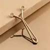 Clip Simple en Forma de Y para Ajustar, Ajustador de Ropa Dorado y Plateado, Clip de Perla de Acero, Sujetador Metálico para Cintura, Ceñidor de Cintura de Aleación