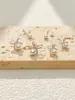 Set Sencillo y Compacto de Tres Piezas de Aretes de Lazo, Aretes de Alta Gama para Mujer, Versátiles Aretes de Estilo Lujo Ligero
