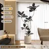 Planta Artificial Verde Black Diamond con un Toque de Lujo para Decoración de Sala de Estar, Planta de Interior Grande en Maceta, Árbol Falso, Planta Biomimética