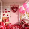 Amazon Más Vendido Transfronterizo Día de San Valentín Guirnalda de Bolas Rosas en Forma de Corazón Colgante de Puerta Decoración de Ambiente para Fiesta del Día de San Valentín Chino Adornos