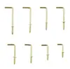 Atacado do fabricante ganchos em forma de 7 banhados a ouro, parafusos autoatarraxantes, parafusos de gancho de ângulo reto, ganchos em forma de 7, ganchos em forma de L