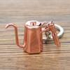 Llavero de Café Estéreo 3D Regalo Pequeño Personalización Aparato de Café Artificial Colgante para Bolso Pequeño Hebilla de Metal Personalización