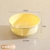 Artefacto Doméstico de Cocina de Plástico Transparente Multifuncional para Sala de Estar Multiusos Plato de Frutas Cesta de Verduras Cesta de Drenaje para Lavar Verduras de Doble Capa