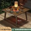 Mesa de Té para Uso Doméstico en la Sala de Estar, Adecuada para Preparar Té, Calentar Fuego, Fondue y Barbacoa; Mesa redonda pequeña para uso en interiores, juego completo de electrodomésticos para el hogar