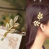 Pinza para el pelo con forma de rama de olivo estilo retro estilo coreano, con diseño de hojas, para novias, fabricantes al por mayor
